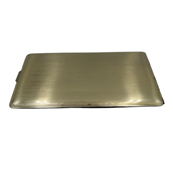 Art Deco Sterling Silver Elgin American USA Monogram Cigarette Tobacco Case 137g - Picture 9 of 9